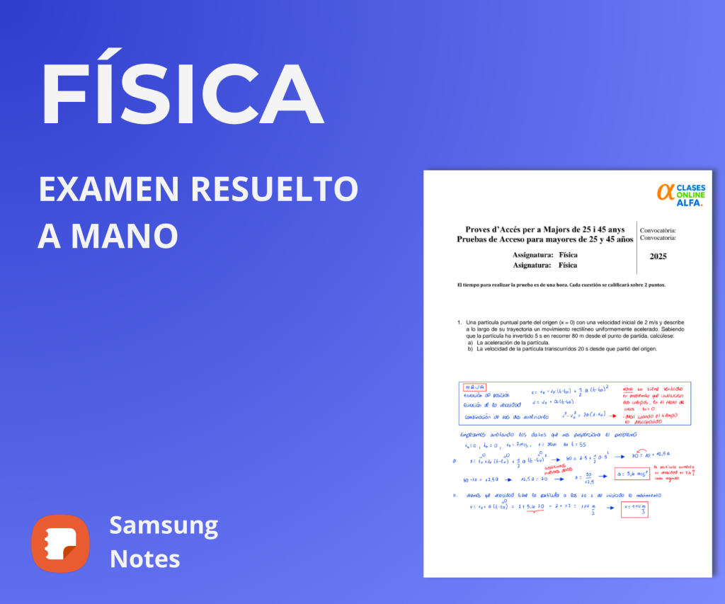Solucionario Física PAU +25 Comunidad Valenciana