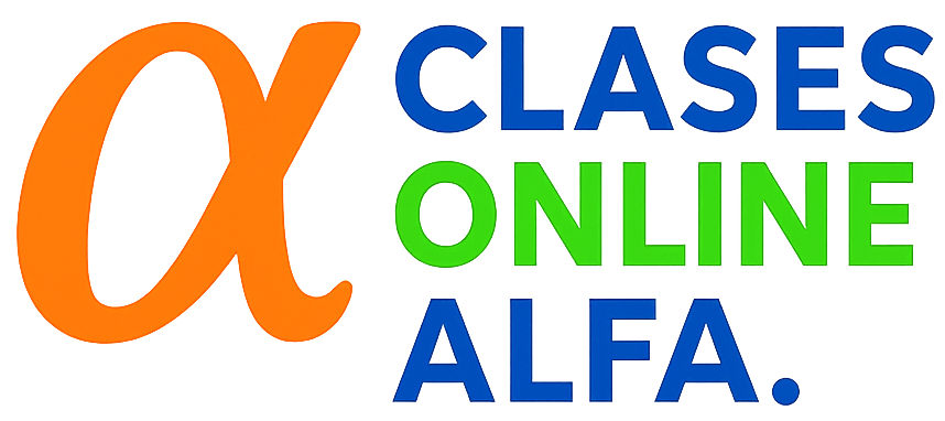 logo clases online alfa